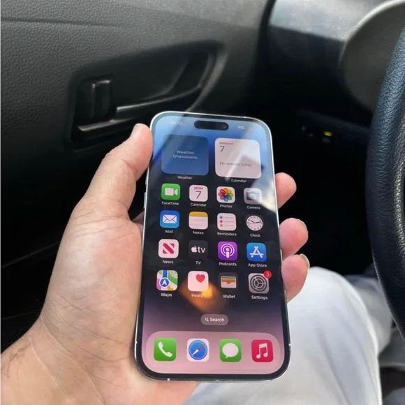 apple iphone 14 pro 128 white 100% battery phone is fully unlocked